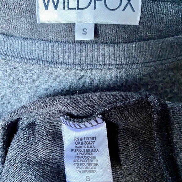 Wildfox Tiger Shirt Top Sweatshirt Small grey - Picture 4 of 5